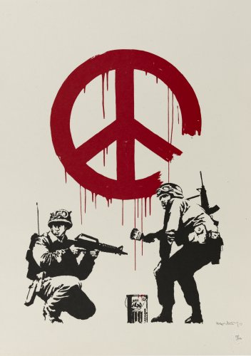 CND Soldiers de Banksy (2005) - L'Aérosol