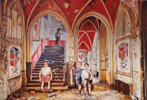 Children meet Warhol in the castle 2 de Gully (2017) - L'Aérosol